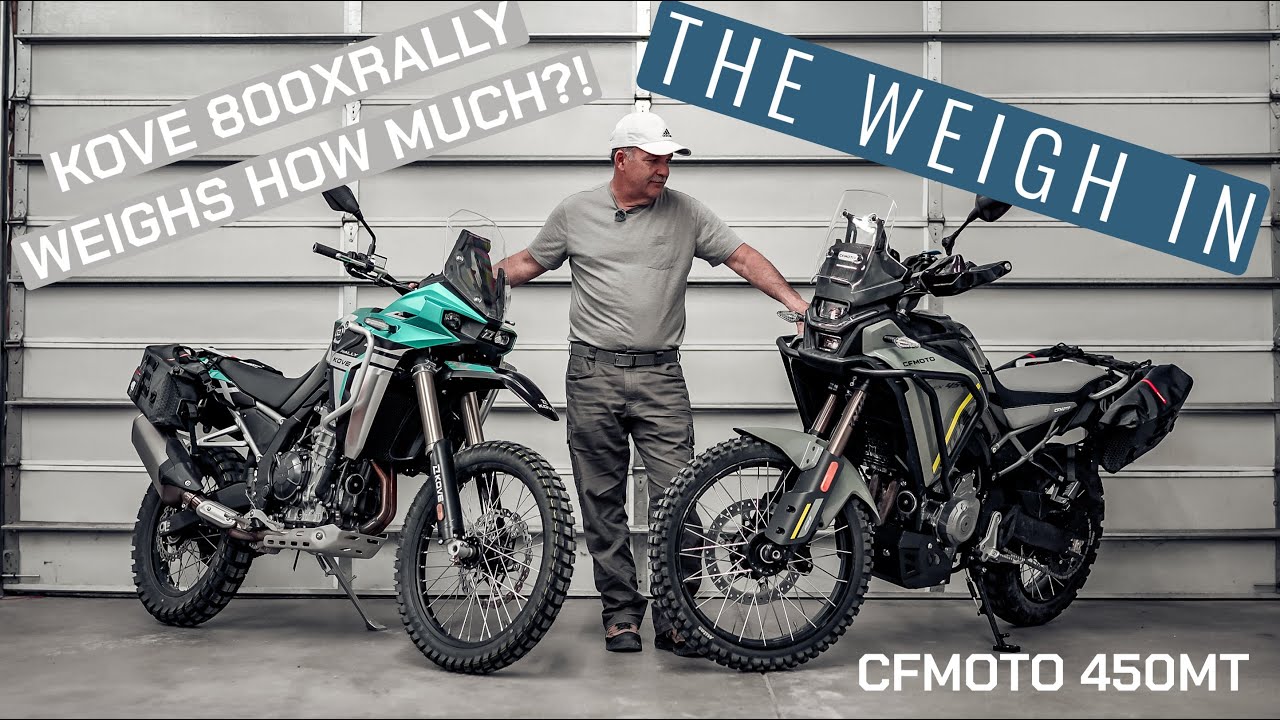 The Weigh In: Kove 800x Rally vs CFMoto Ibex 450