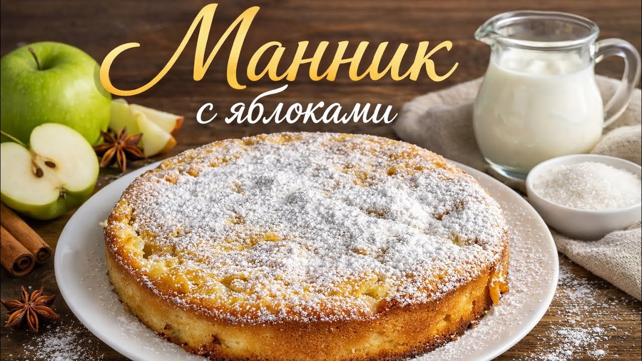Самый вкусный манник с яблоками | готовится очень просто и быстро 