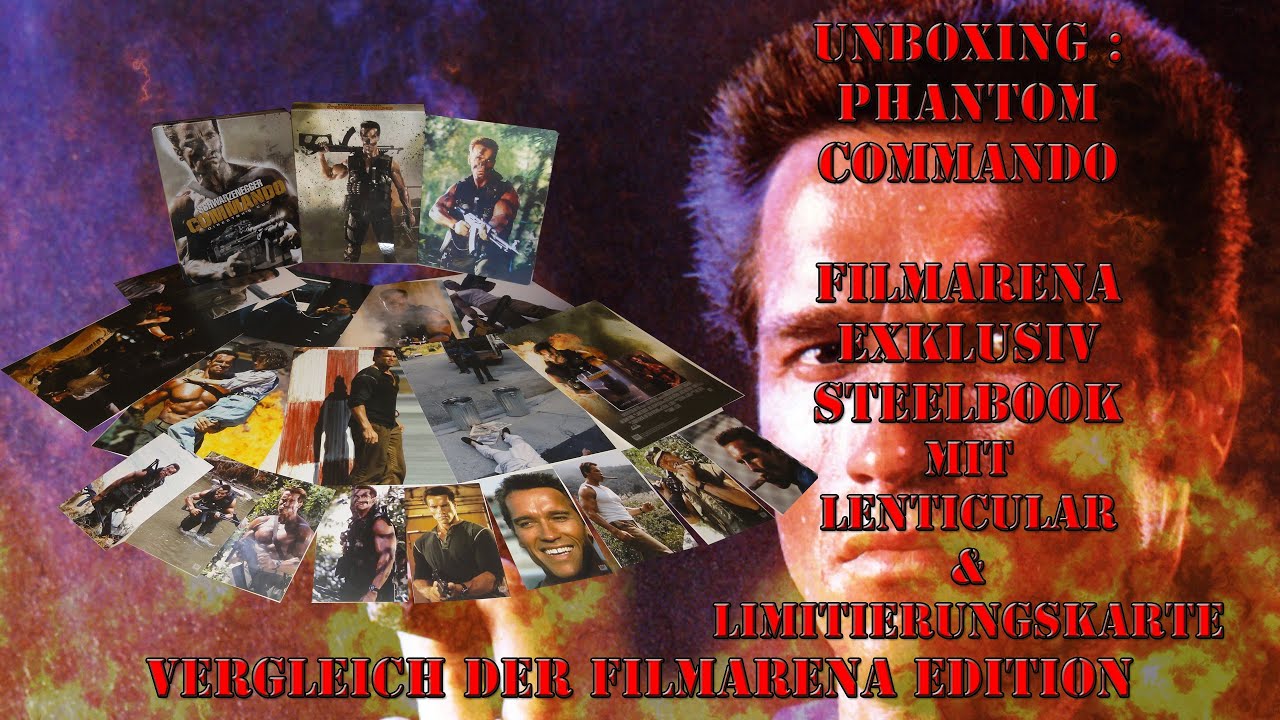 Unboxing- Phantom Commando - Fullslip + Lenticular & nummeriert  - Filmarena exklusiv + Vergleich