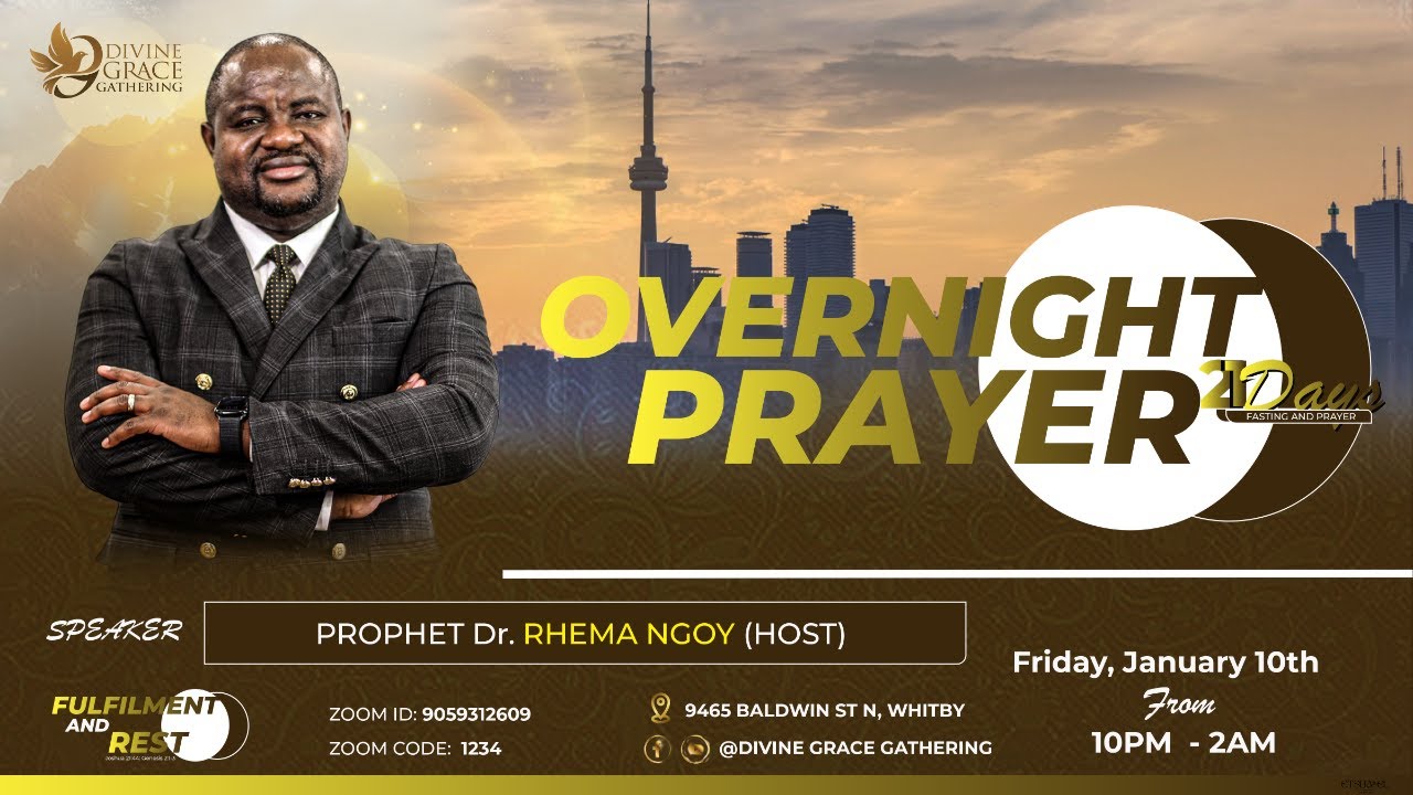21 Days Fasting and Prayer Retreat 2025 | Day 5, Overnight Prayer | Prophet Dr. Rhema Ngoy