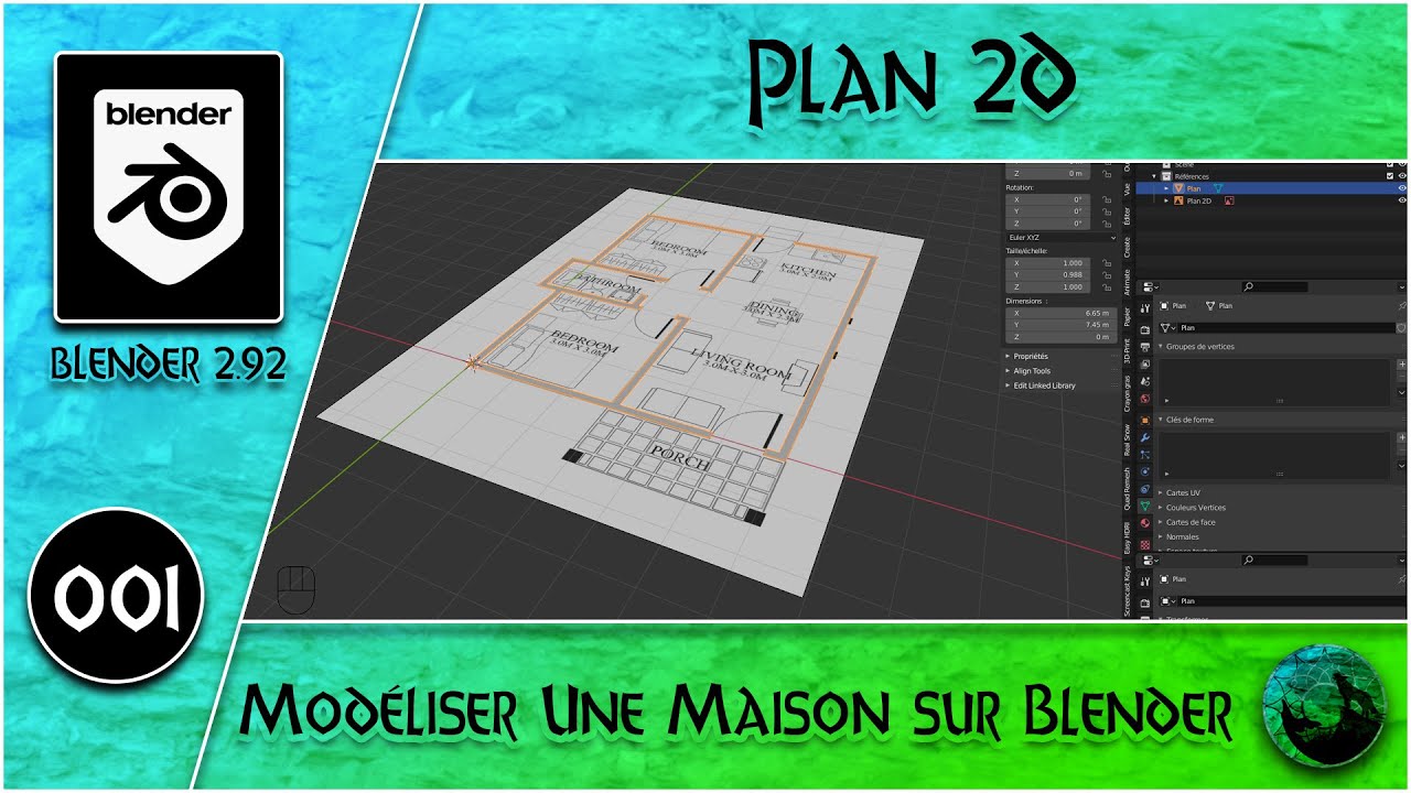 Modéliser Une Maison - 01 - Plan 2D