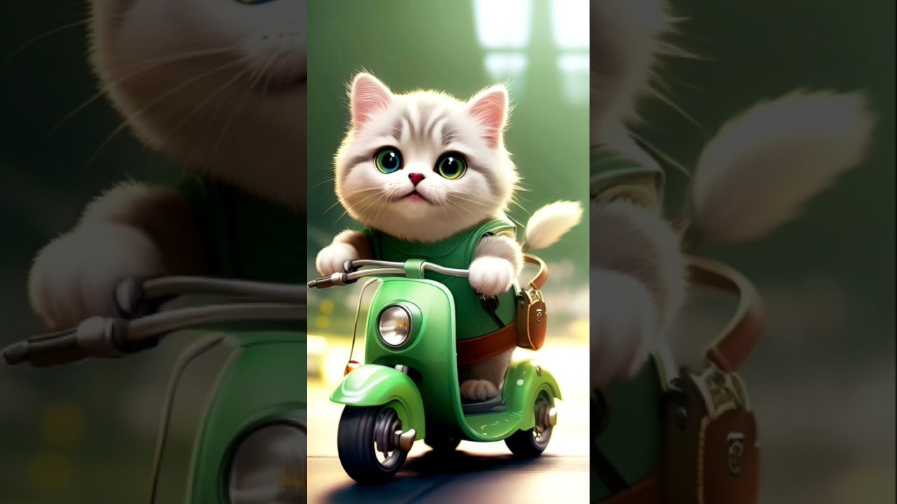 ride #cat #animalfables #music #cute #