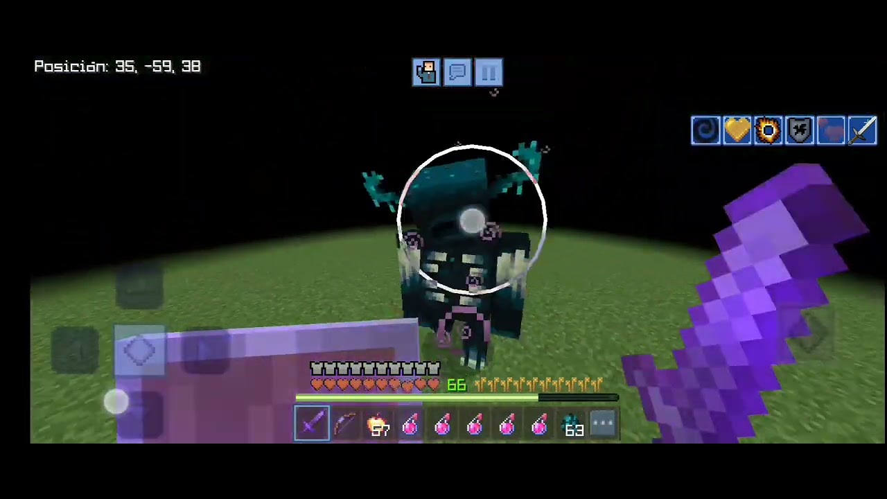PVP Warden Minecraft bedrock