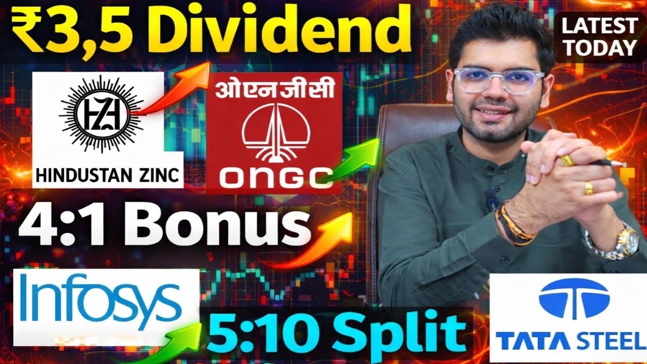 Hindustan Zinc, ONGC, Tata Steel, Infosys Declared High Dividend, Bonus & Split