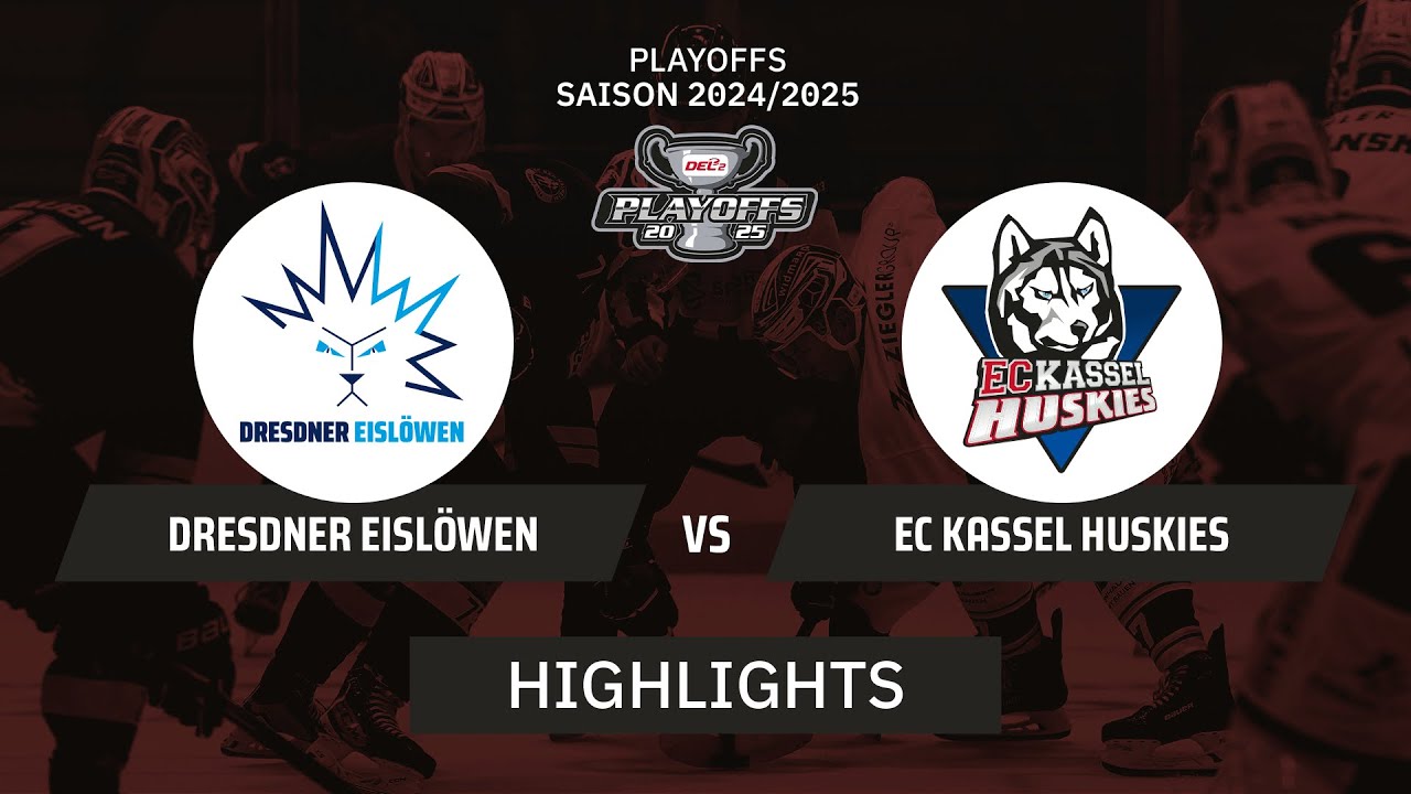 DEL2: Dresdner Eislöwen vs. EC Kassel Huskies I Highlights - Playoffs Spiel 6 | SDTV Eishockey