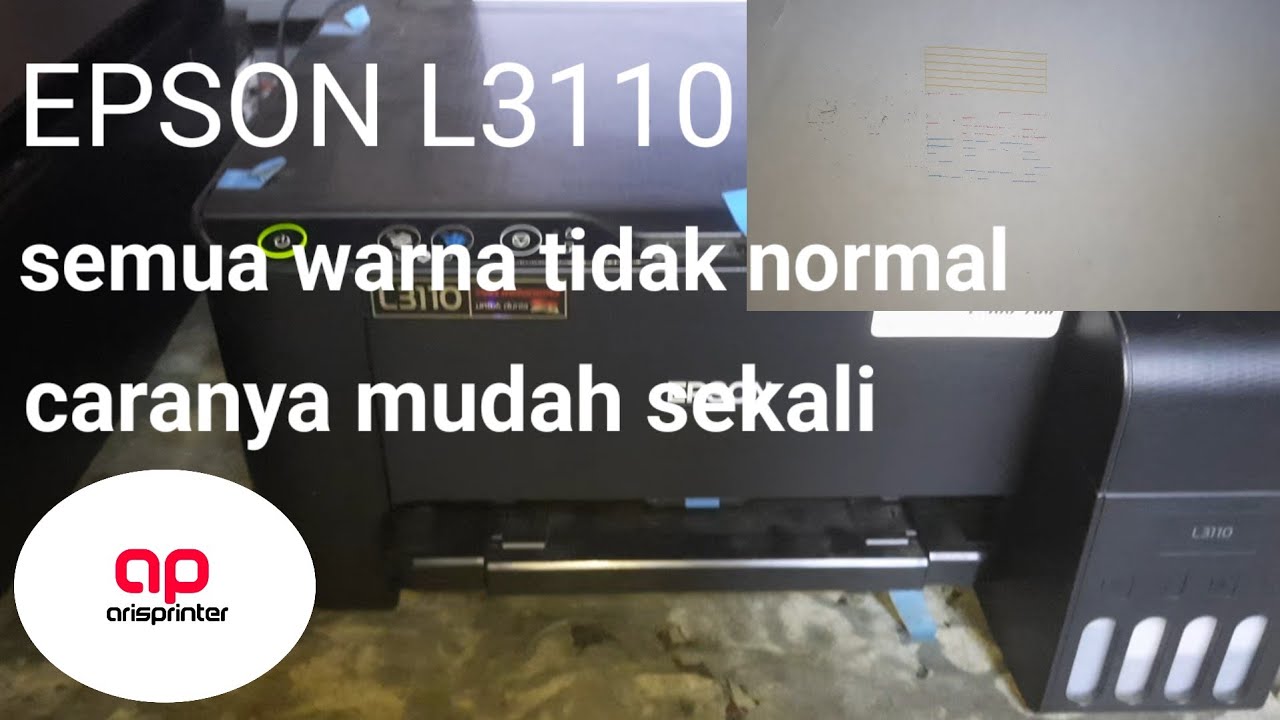 EPSON L3110 WARNA HITAM,MERAH DAN BIRU TIDAK KELUAR