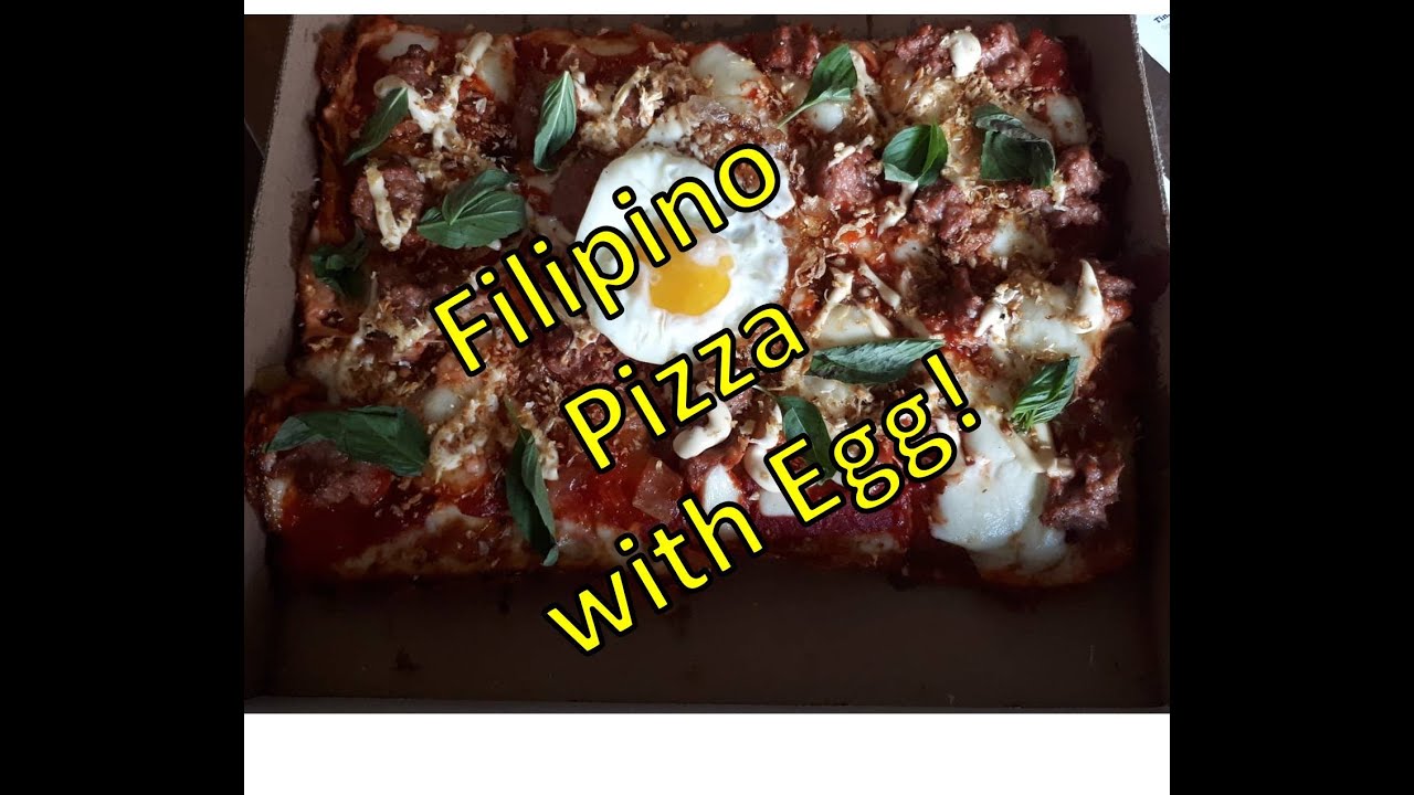 Filipino Pizza With Egg - Pabalos Island Pies