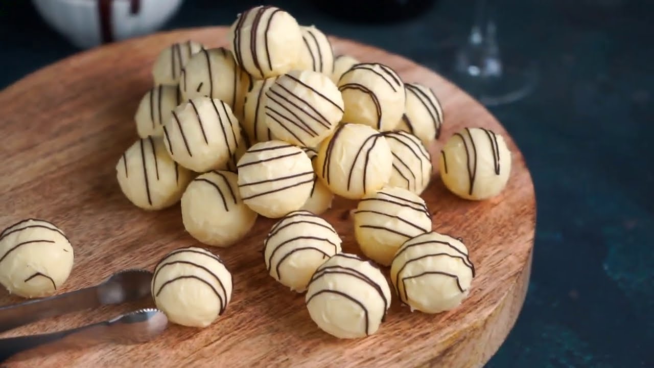 CHAMPAGNER TRÜFFEL REZEPT - Champagner Pralinen selber machen - Klassische Praline - Kuchenfee