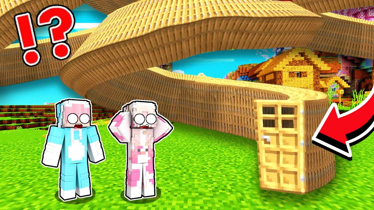 MOMON & ATUN MENEMUKAN PINTU TERPANJANG DAN TERKUTUK di MINECRAFT ​⁠@BANGJBLOX