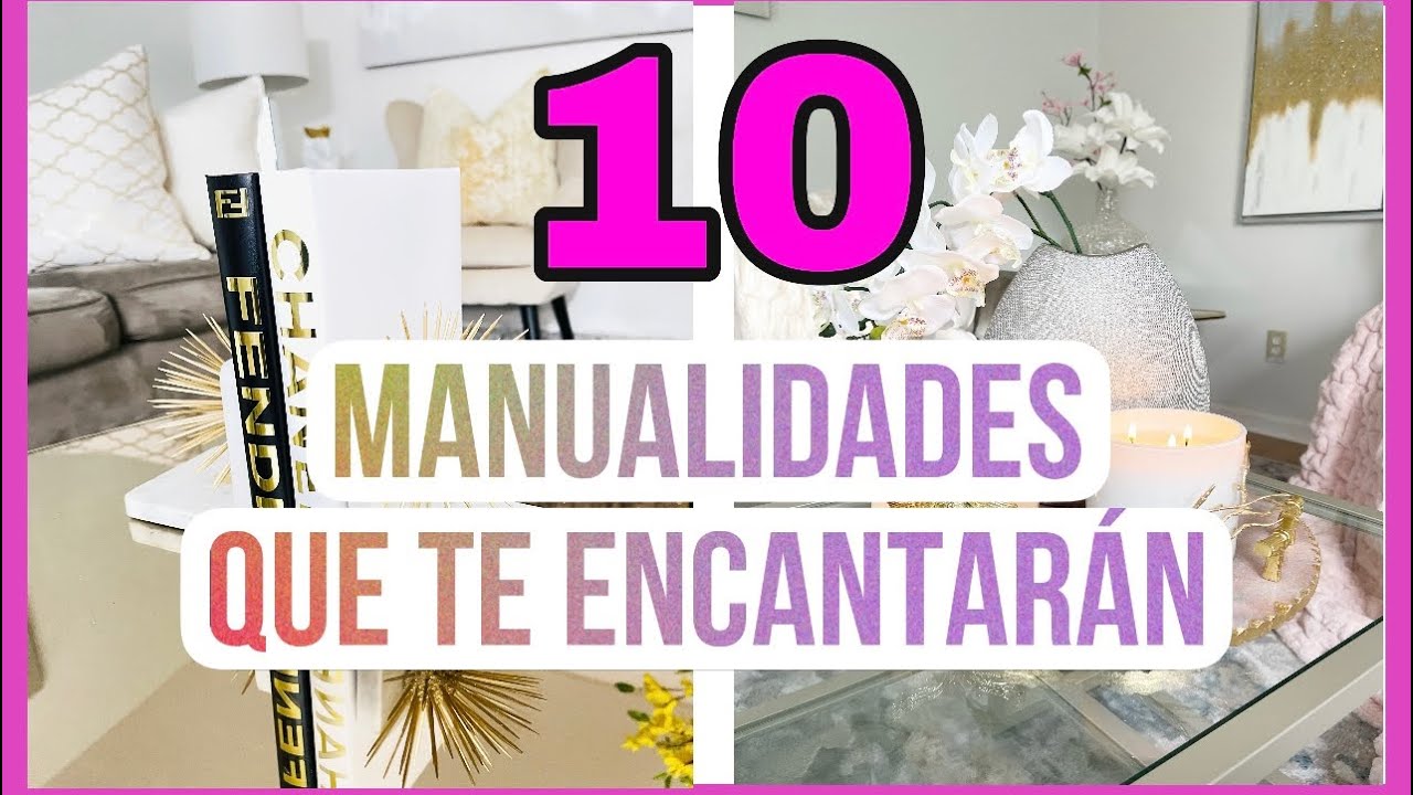 10 MANUALIDADES INCREÍBLES QUE PUEDES HACER EN CASA/decora tu casa fácil y económico.