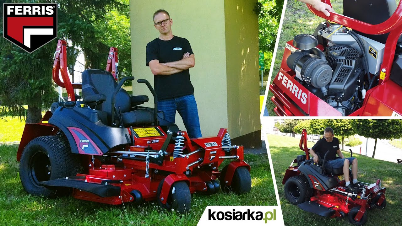 FERRIS ISX 2200 - Kosiarka Zero Skręt z Pełną Amortyzacją Wydajność Powyżej 2ha/h