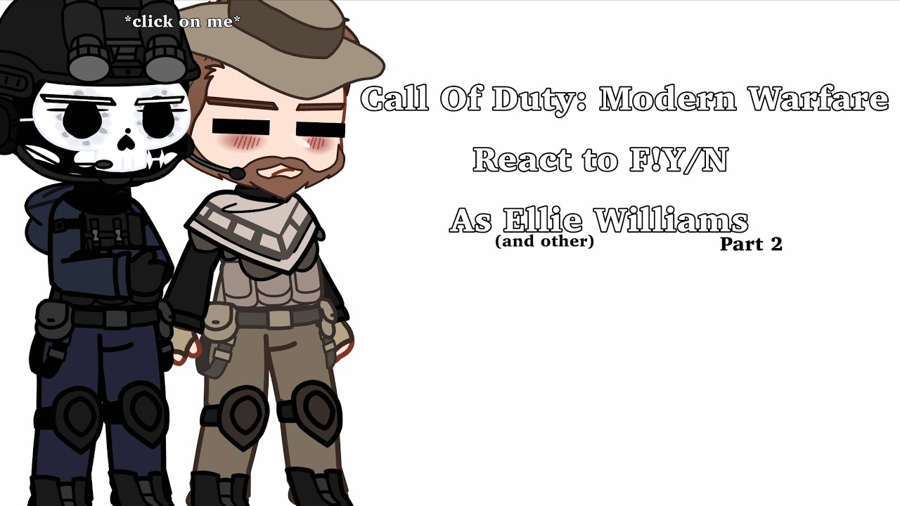 Call Of Duty: MWII react to F!Y/N as Ellie Williams and other