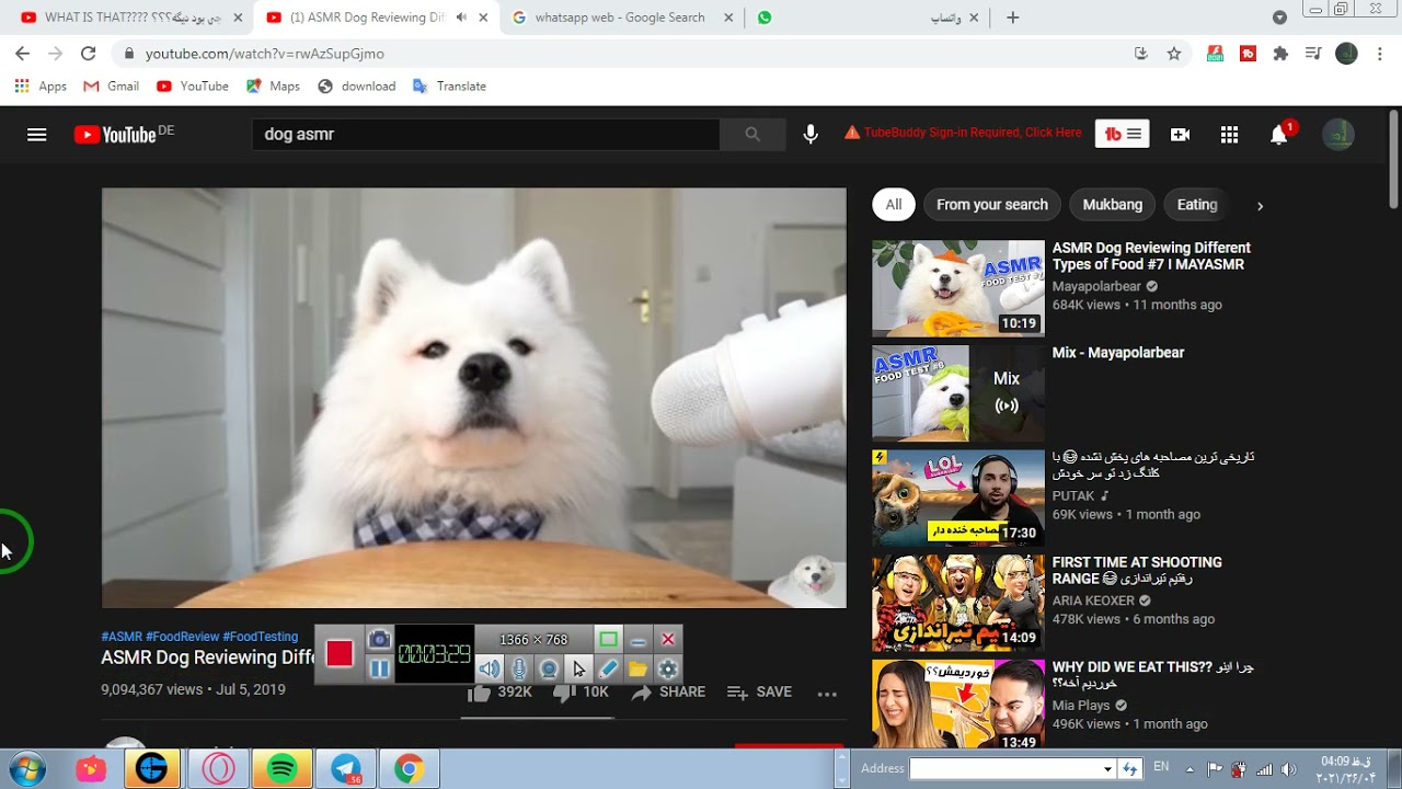 React to dog asmr farsi به زبان فارسی
