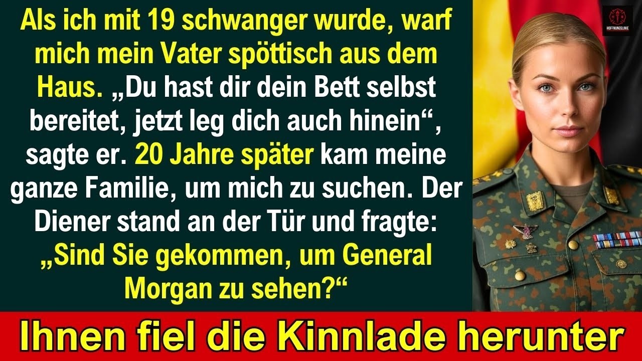 Als ich mit 19 schwanger wurde, warf mich mein Vater spöttisch aus dem Haus. Zwanzig Jahre später...