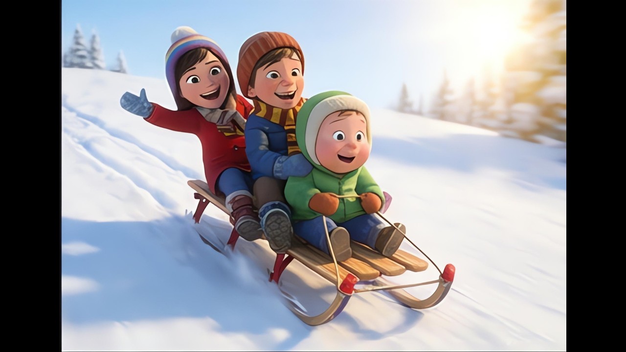The Happy Winter Snow Song! ❄️ Build a Snowman with Mia, Leo & Max | Kids Nursery Rhymes