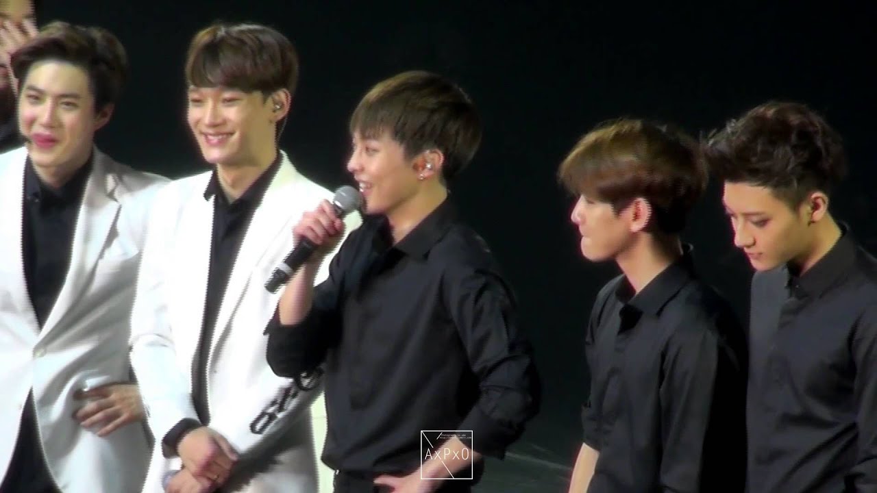 141222 EXO The Lost Planet in OSAKA  MC 시우민 XIUMIN
