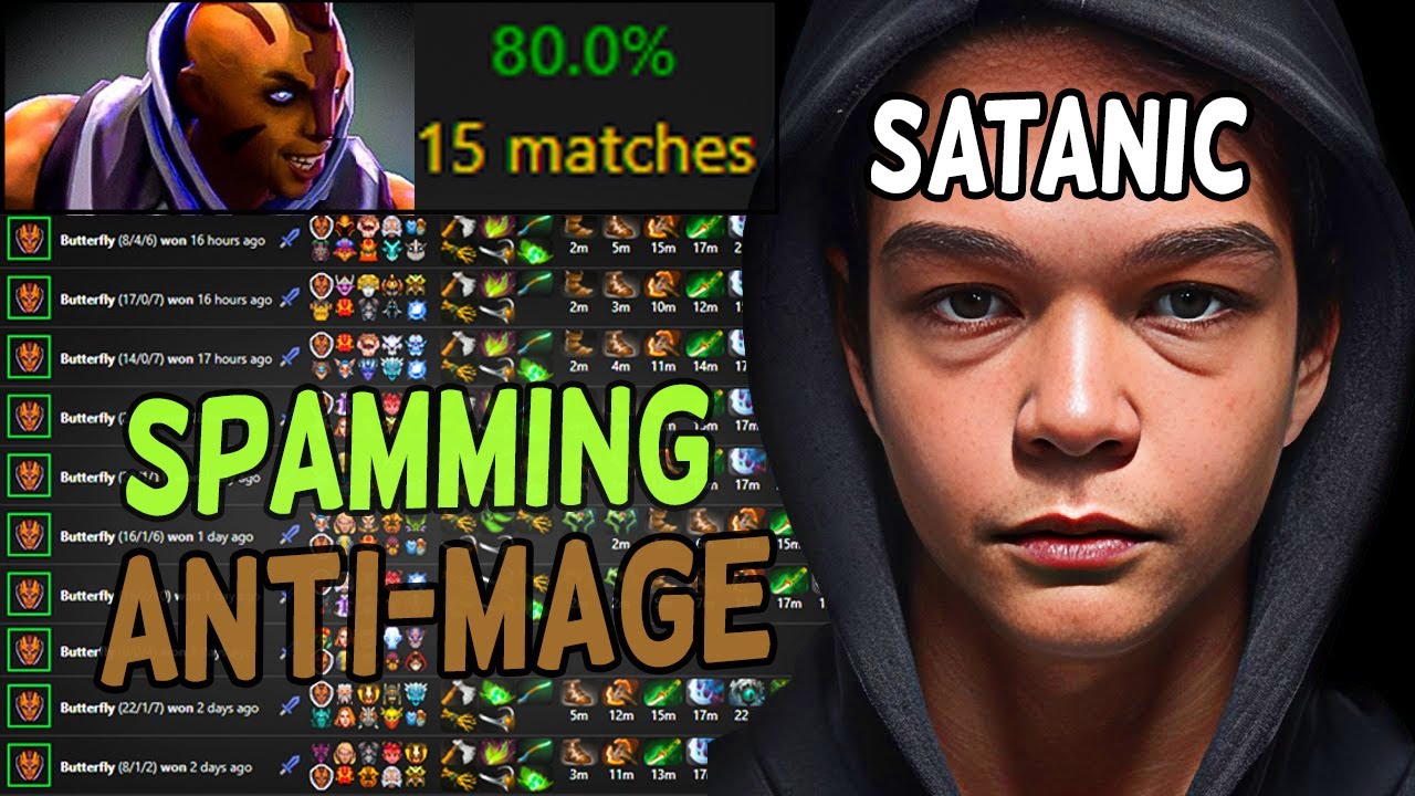 SATANIC literally SPAMS ANTI- MAGE in HIGH MMR GAMES 🔥