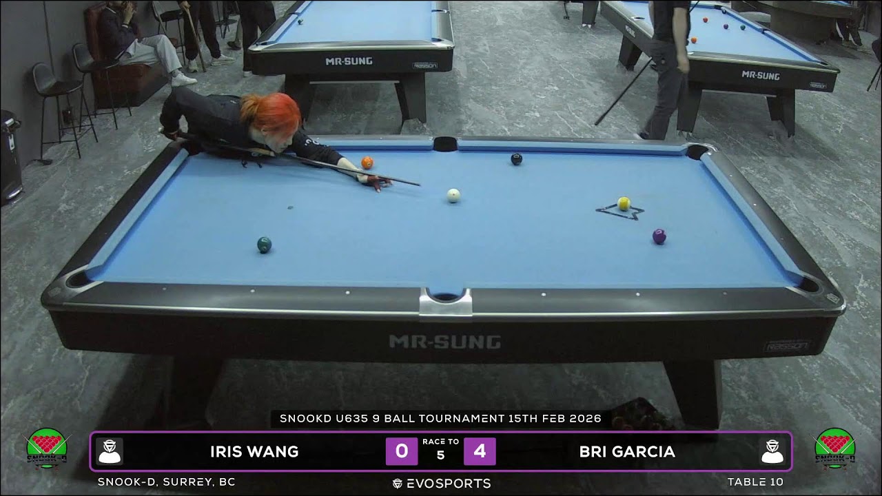 IRIS WANG vs BRI GARCIA - SNOOK-D - TABLE 10 | EvoSports