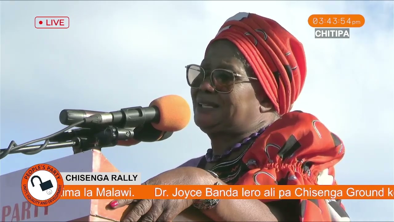 DR JOYCE BANDA SPEECH AT CHISENGA IN CHITIPA
