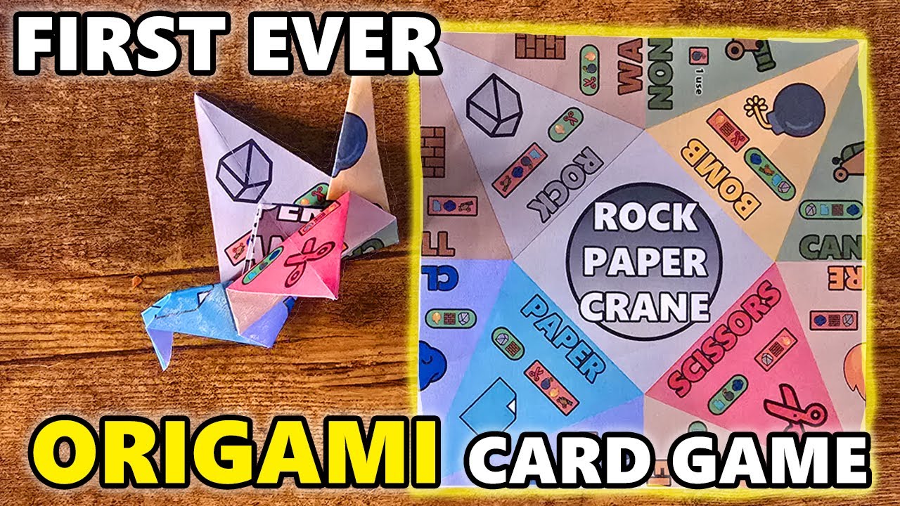 Rock Paper Crane | How to play the FIRST EVER Origami Card game