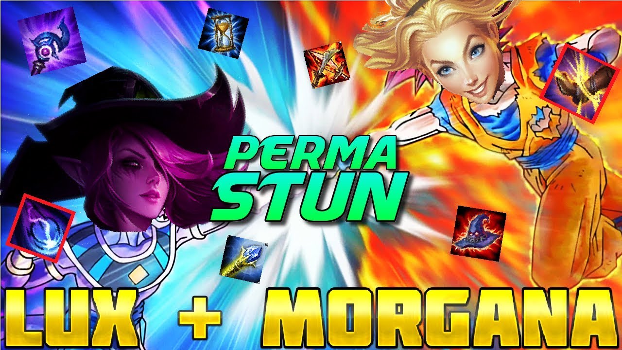 ESTO PASA CUANDO VAS DUO BOT: LUX + MORGANA (Full AP) | PERMA STUNS INCOMING | Parodia LoL