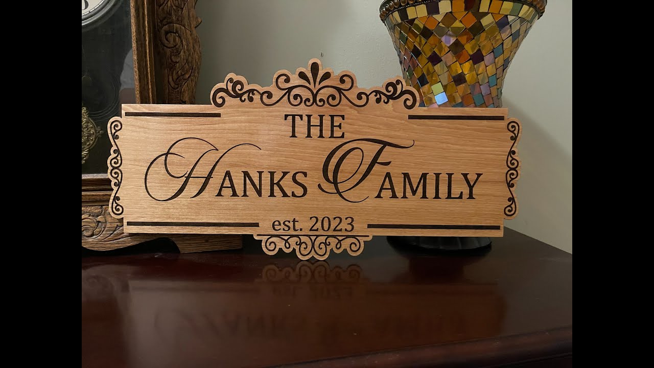 The Making Of - FAMILY NAME SIGN