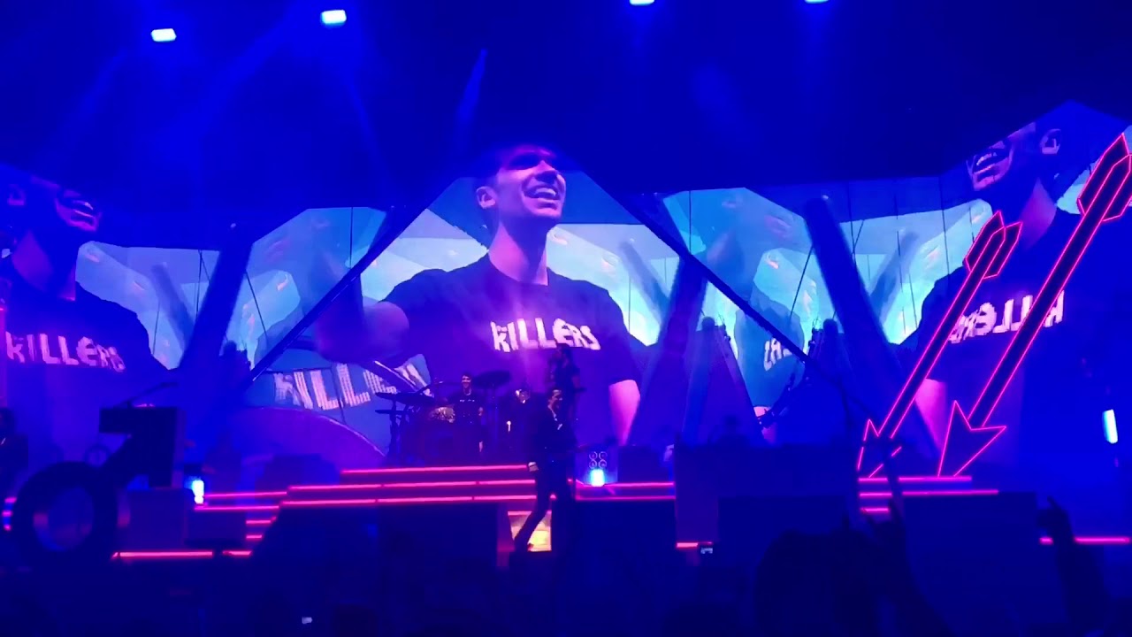 The Killers invite fan on stage to drum during “For Reasons Unknown” - Philadelphia, PA
