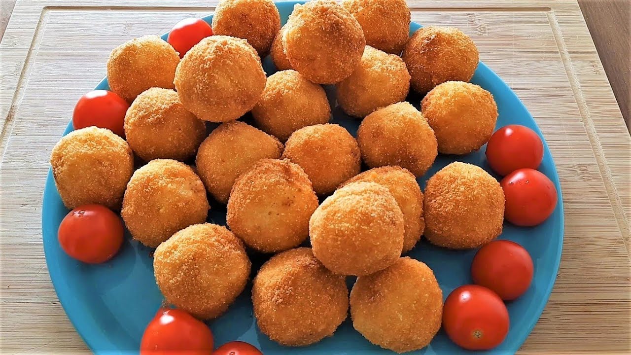 POLPETTE DI RISO FILANTI, CON COTTO E FORMAGGIO - CROCCHETTE DI RISO-FACILI E VELOCI-EASY RICE BALLS