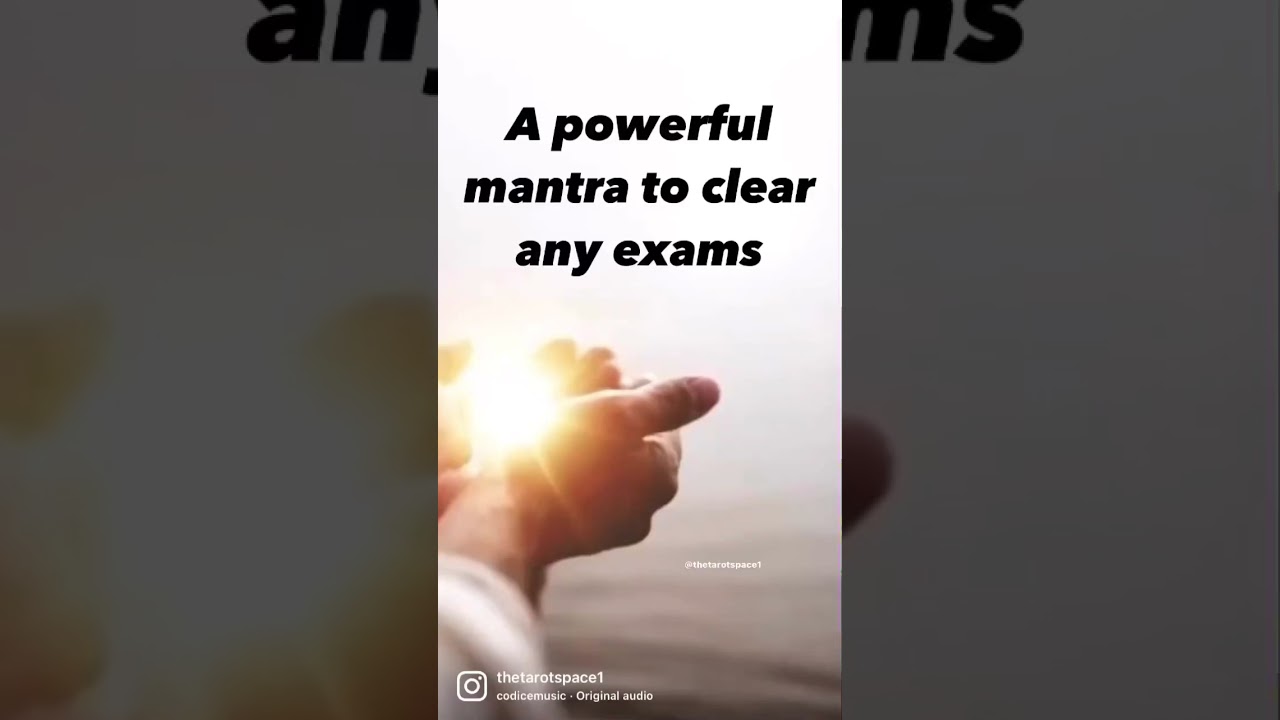 ⚠️Very powerful mantra ⚠️|  This mantra will help you clear your exams 🪄 | #manifestation