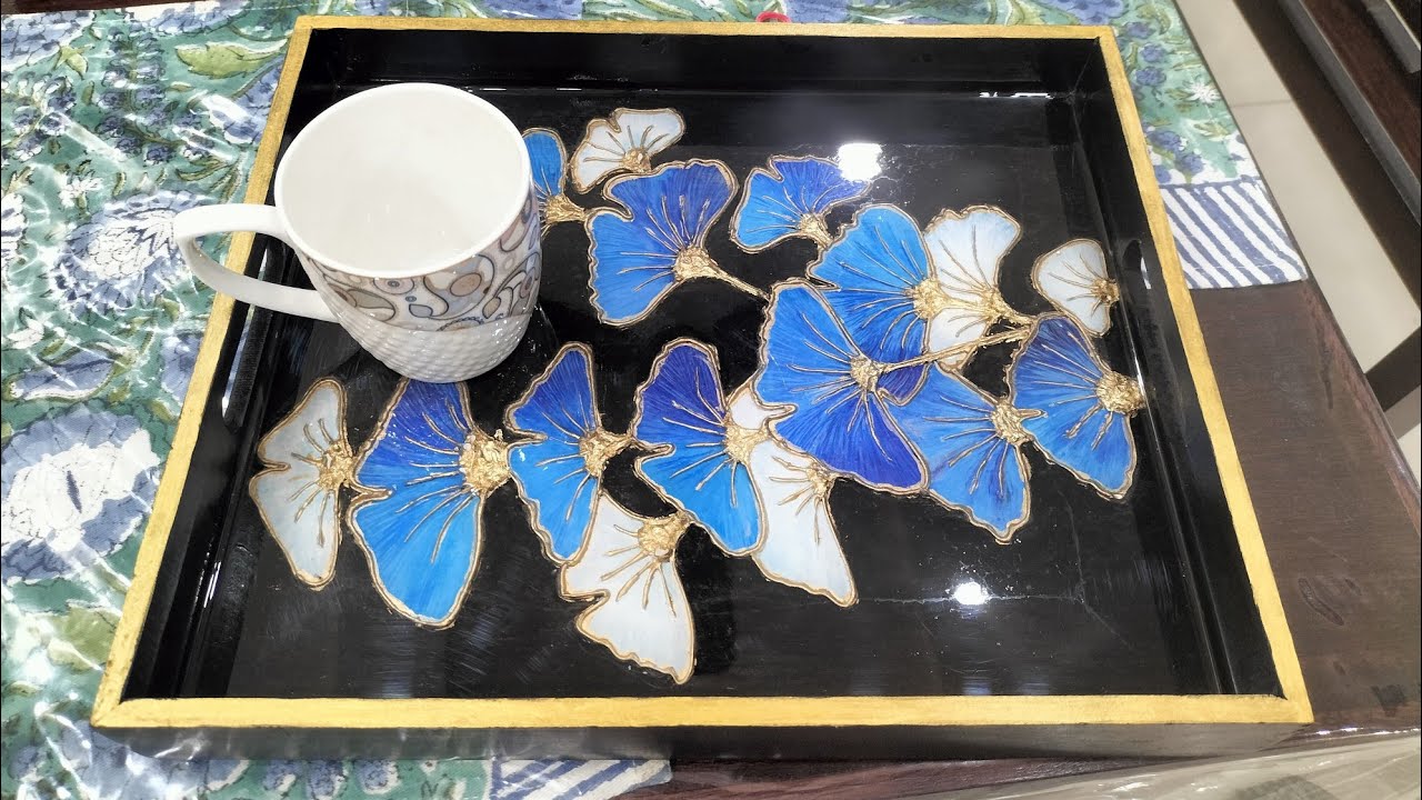 Resin Floral Fusion Tray