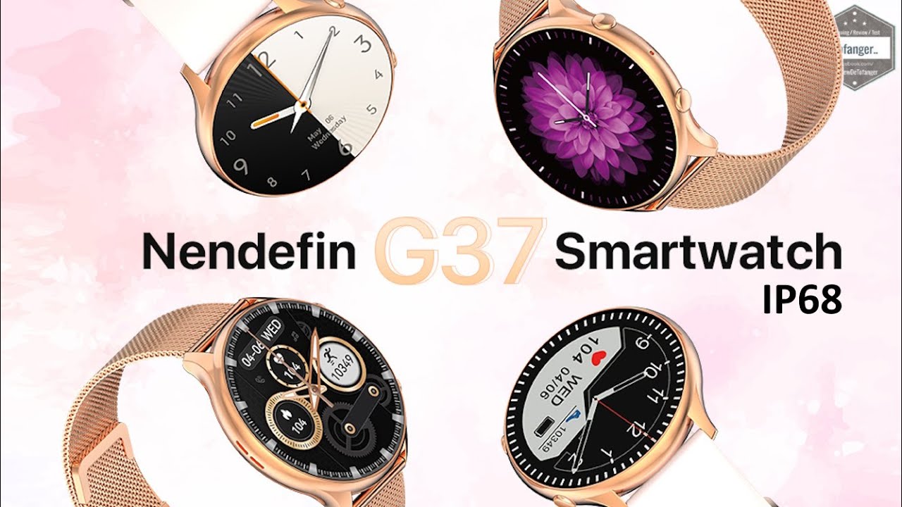 Nendefin G37 Smartwatch - FitCloudPro App - Android & iOS - IP68 Connected Watch - Unboxing
