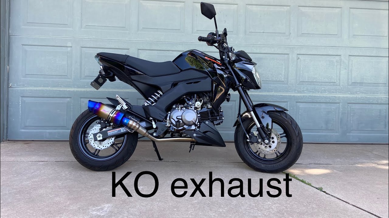 KO lightning exhaust on my Kawasaki Z125