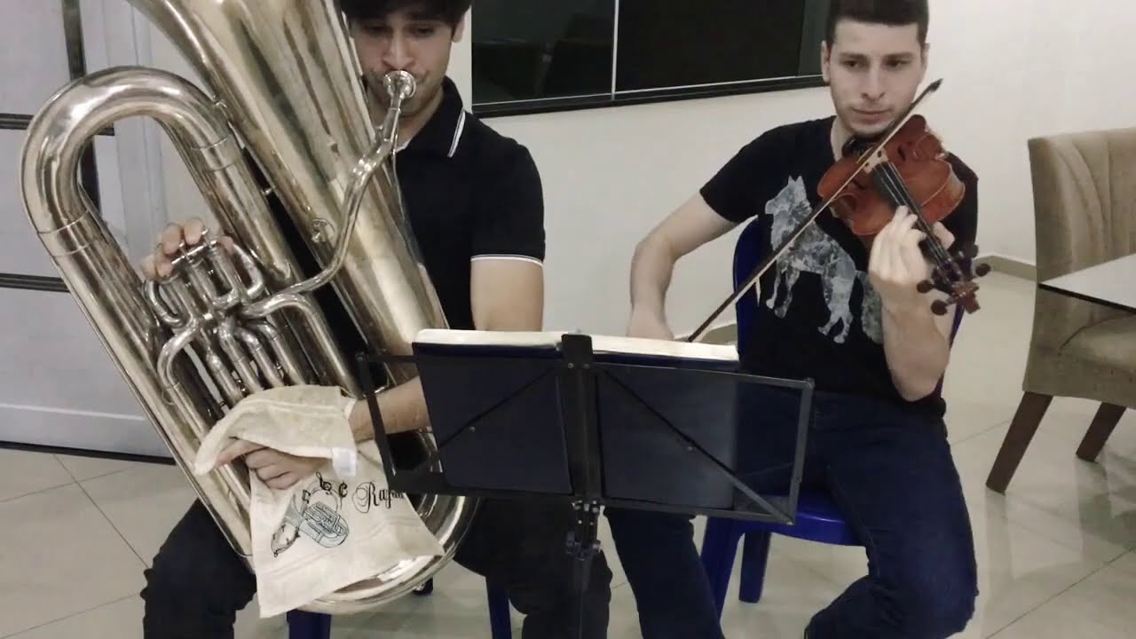 Hino 283 CCB Violino e Tuba - Quero, ó Senhor, ir contigo ao céu