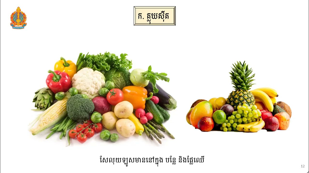 2 K8BIOEP14 ជីវវិទ្យាថ្នាក់ទី៨៖ជំពូក៥៖ការថែរក្សាសុខភាព៖មេរៀនទី១៖អាហារ លោកគ្រូ សឹម រដ្ឋា