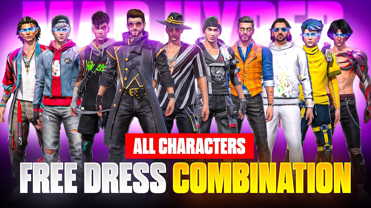 ALL CHARACTERS BUNDLES PRO FREE DRESS COMBINATION || NO TOP UP DRESS COMBINATION || MAD HYPER GAMING