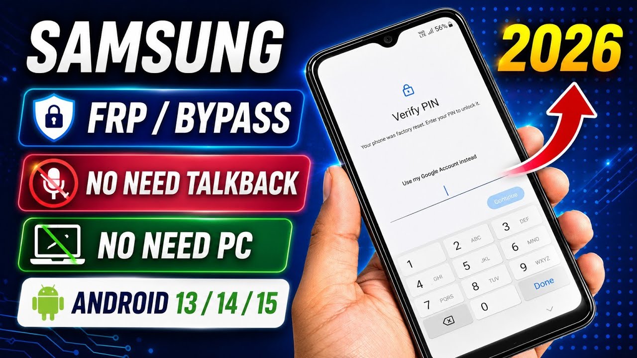 New Security 2026 || Samsung FRP Bypass 2026 Android 13/14/15 || No Need TalkBack - No Need PC