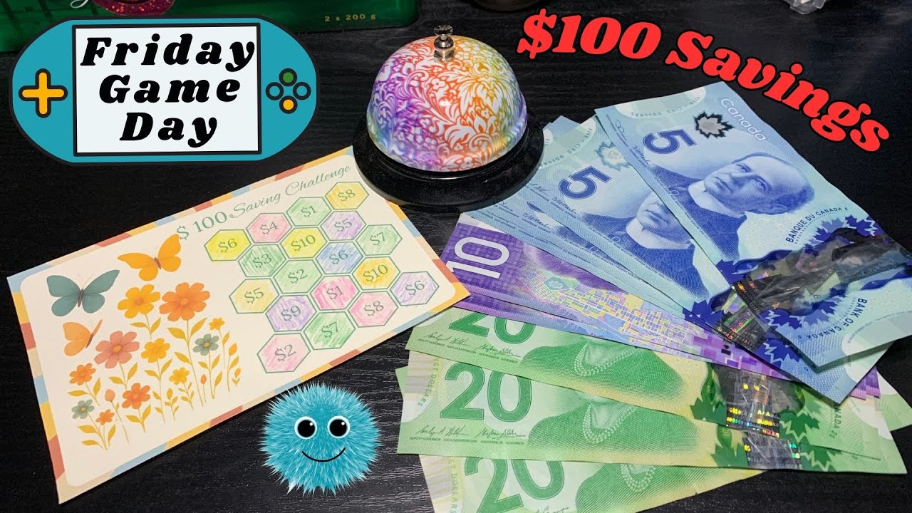 Friday Game Day !!! Saving $100 !!  Finishing another Challenge !!