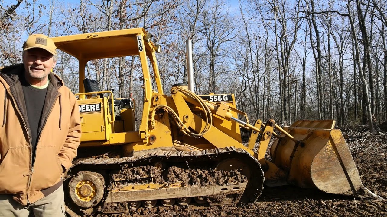 The John Deere 555 Clearing The New Sawmill Site