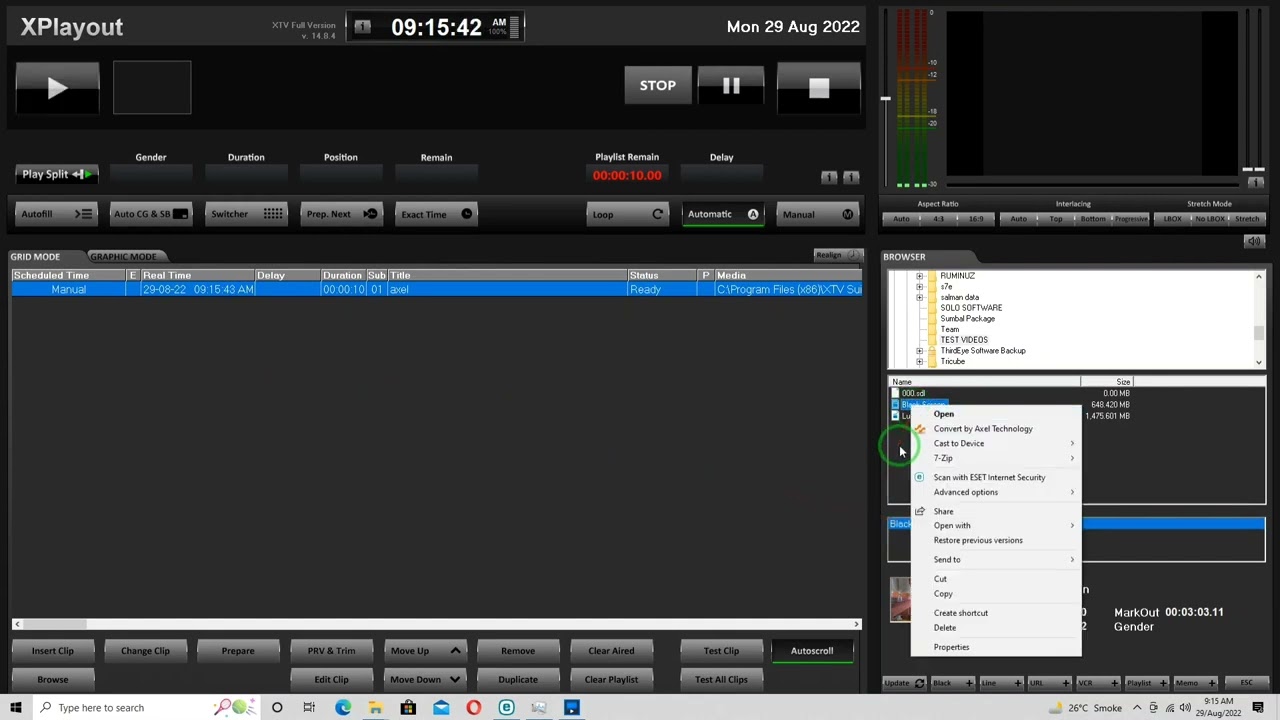 Axel XTV Suite Playout 14.8.4 Channel In Box By Playoutinfo