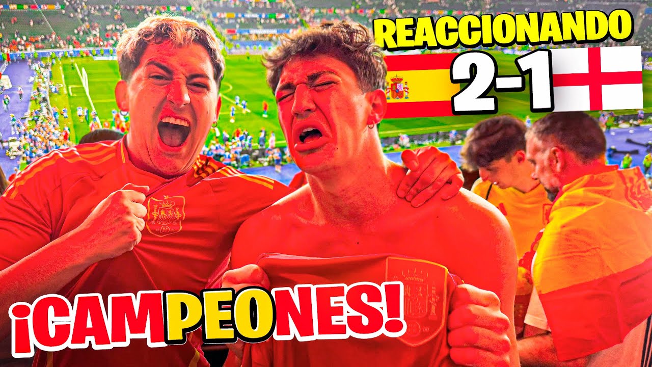 REACCIONANDO al ESPAÑA 2-1 INGLATERRA *somos campeones de Europa*