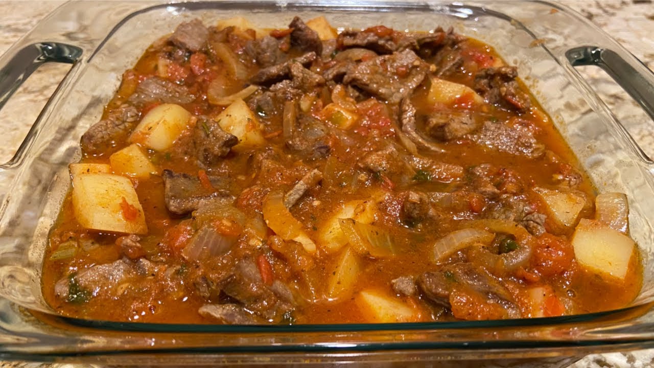 COMO HACER UN BISTEC RANCHERO CON PAPAS, MILANESA DE RES, receta deliciosa y fácil de preparar