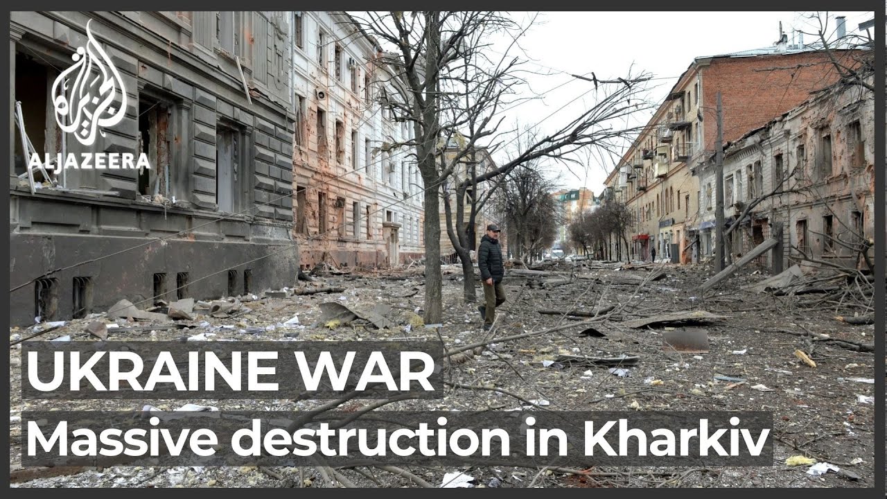Ukraine: Massive destruction in Kharkiv after Russian bombardment