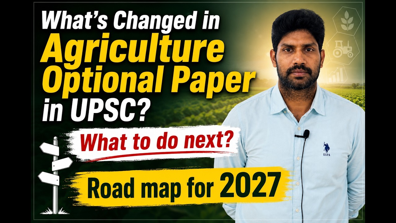 What's Changed in Agriculture Optional Paper in UPSC - Road Map for 2027 - R.Kanagaraj, Faculty.
