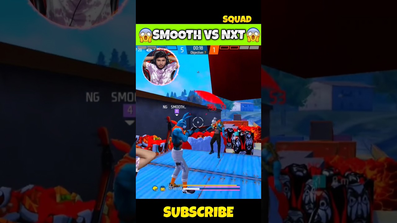 SMOOTH VS NXT SQUAD💀 IMPOSSIBLE CLUTCH🍷 #freefire #shorts #nonstopgaming