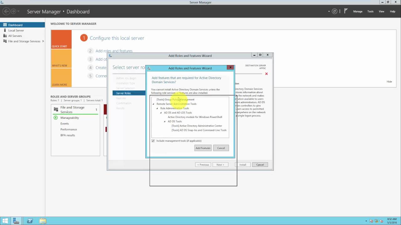 Install Domain Controller Windows Server 2012 R2
