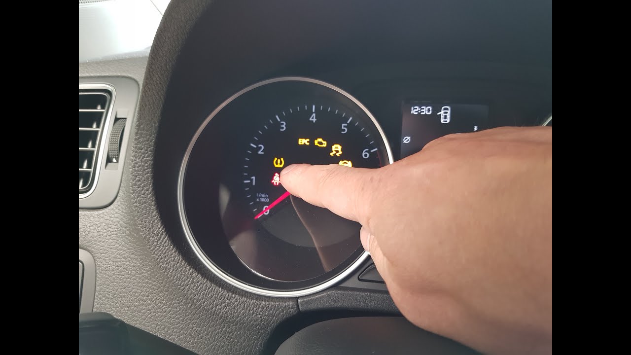 Lampje van de bandenspanning brandt bij een Volkswagen Polo
