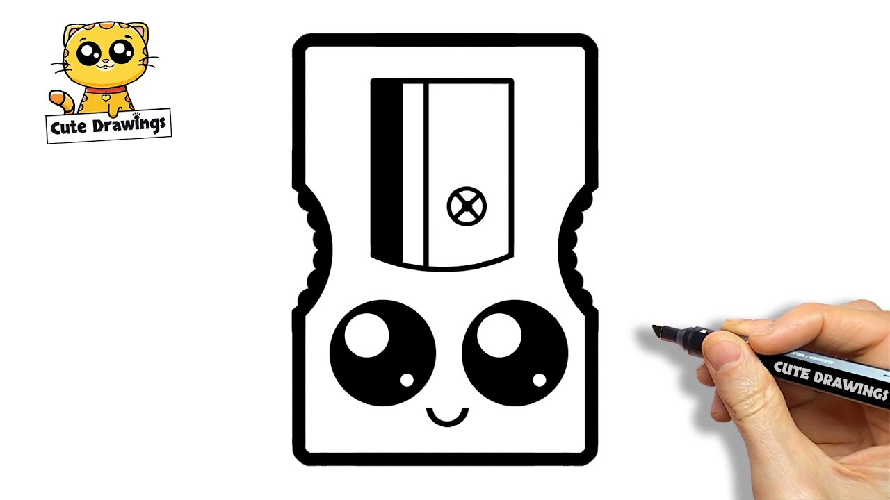 Как нарисовать симпатичную точилку для точилок