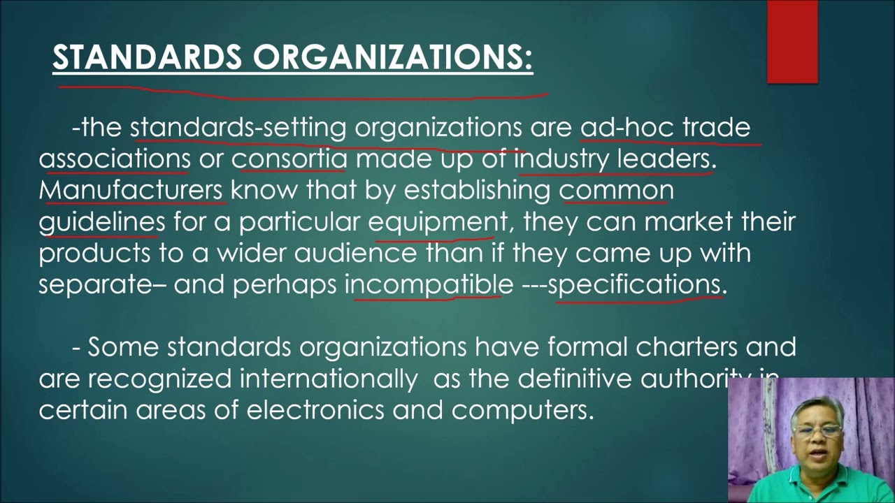 LESSON 1.3 BCA141 STANDARDS ORGANIZATIONS