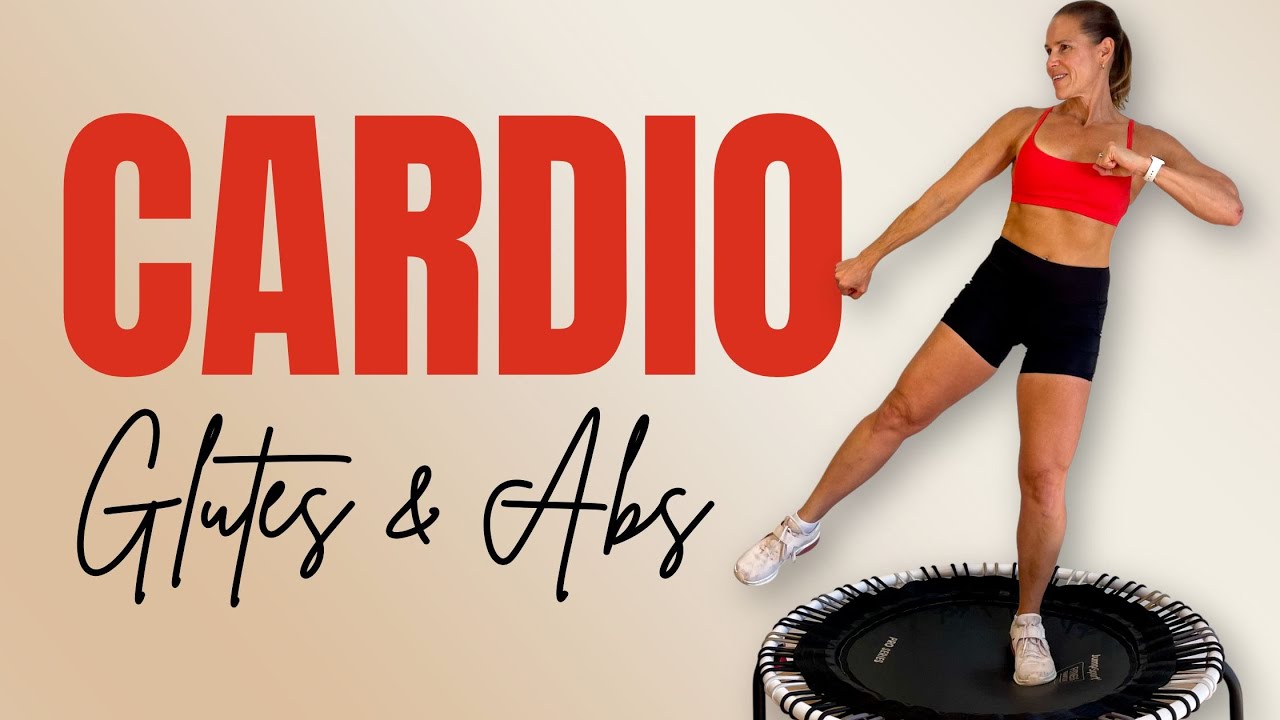 50 MIN Rebounder Cardio with Glutes & Core | No Equipment