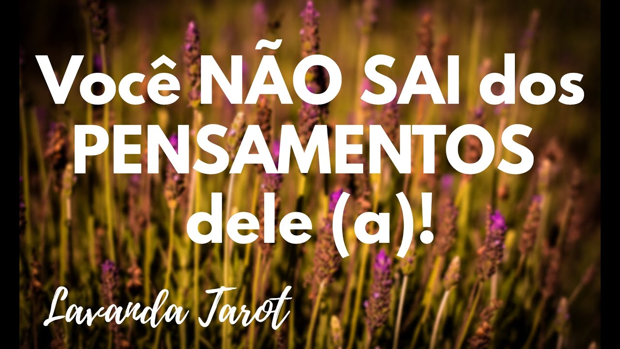 #tarot 💜🪻Você NÃO SAI dos PENSAMENTOS  dele (a)!💜🪻